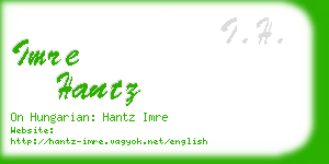 imre hantz business card